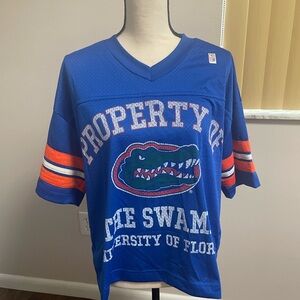 Hollister Blue and Orange Men's Jersey